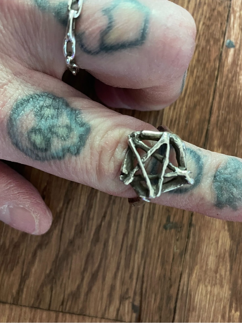 Burial Ground mini Pentacle ring